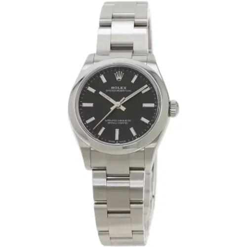 Pre-owned Stainless Steel watches , female, Sizes: ONE SIZE - Rolex Vintage - Modalova