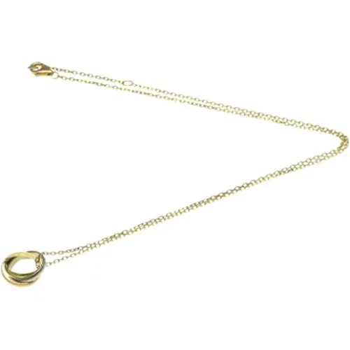 Pre-owned Gold necklaces , female, Sizes: ONE SIZE - Cartier Vintage - Modalova