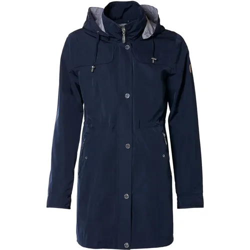 Stilvolle Wasserdichte Winterjacke Navy , Damen, Größe: 2XL - Danwear - Modalova