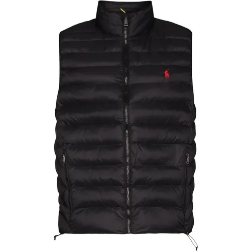 Schwarze Poly Fill Casual Weste , Herren, Größe: L - Polo Ralph Lauren - Modalova