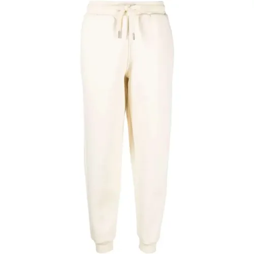 Ivory White Cotton-Blend Track Pants , female, Sizes: S, L - Ami Paris - Modalova