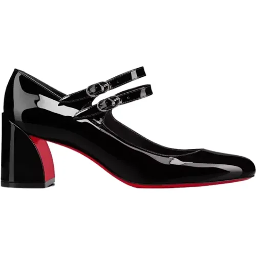 Miss Jane Patent Leather Pumps , female, Sizes: 5 1/2 UK, 7 UK - Christian Louboutin - Modalova