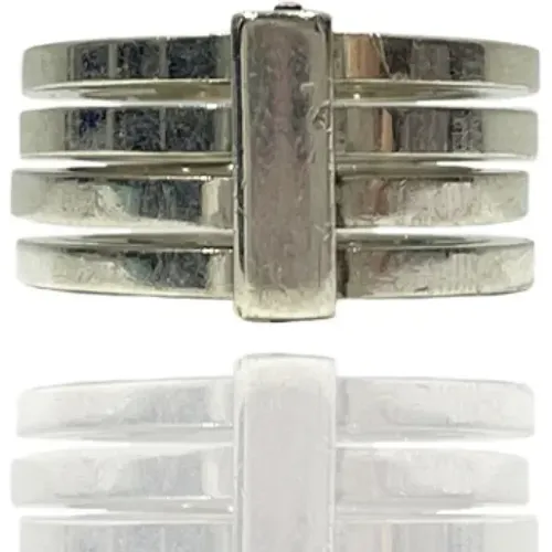 Pre-owned Silver rings , female, Sizes: ONE SIZE - Gucci Vintage - Modalova