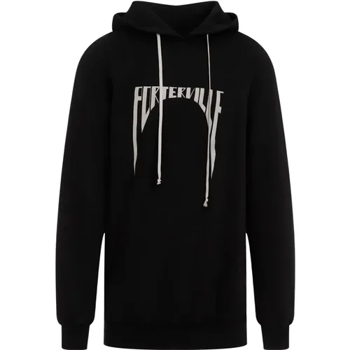 Schwarzer Stylischer Sweatshirt Aw24 - Rick Owens - Modalova