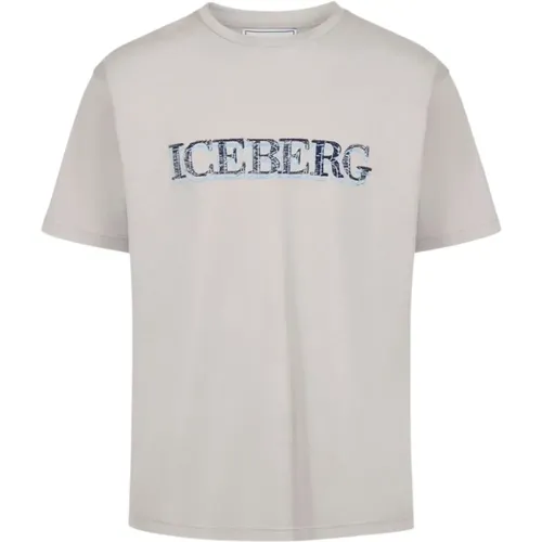 Light Grey T-Shirts , male, Sizes: S, M, 2XL, L, XL - Iceberg - Modalova