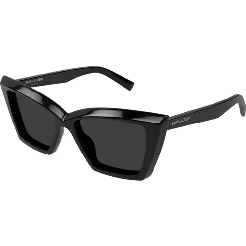 Schwarz/Graue Sonnenbrille SL 657/F - Saint Laurent - Modalova