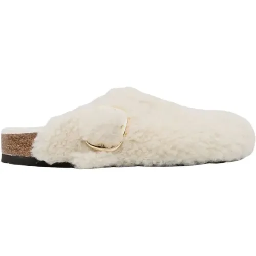 Boston Big Buckle Shearling Sandalen , Damen, Größe: 40 EU - Birkenstock - Modalova