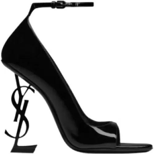 Opyum Open Toe Pumps in Patent Leather , female, Sizes: 2 1/2 UK - Saint Laurent - Modalova