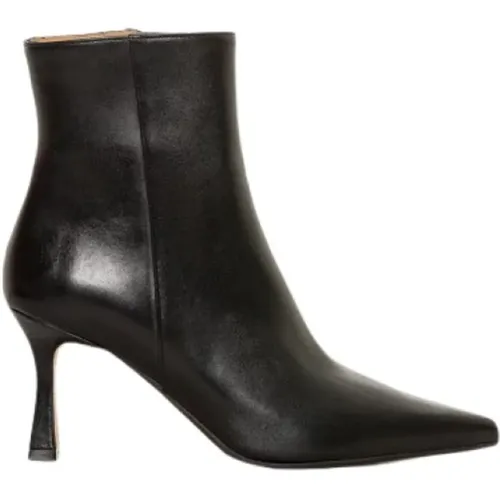 Leather Ankle Boot with Zipper , female, Sizes: 5 1/2 UK, 3 UK - Roberto Festa - Modalova