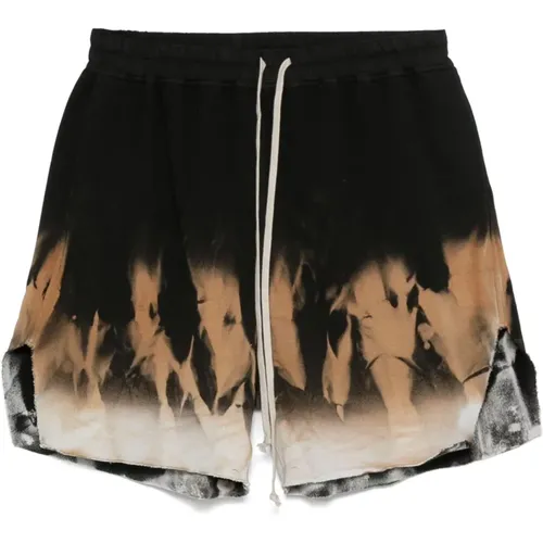 Loose Fit Shorts with Sun Motif , male, Sizes: L, M, S - Rick Owens - Modalova