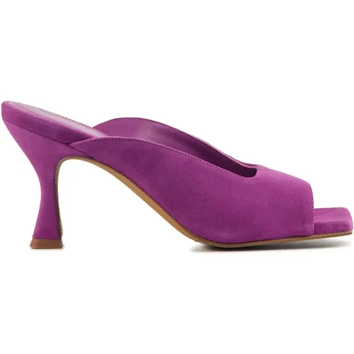 Suede Mules , female, Sizes: 6 UK - Toral - Modalova