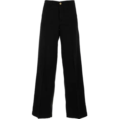 Schwarze Palazzo Hose , Damen, Größe: M - 40WEFT - Modalova