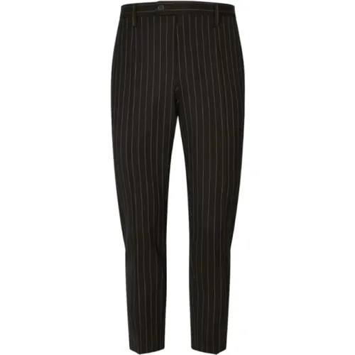 Striped Skinny Wool Pants , male, Sizes: M, L - Dolce & Gabbana - Modalova