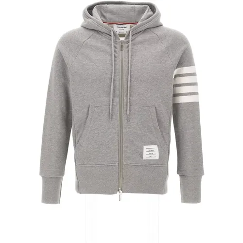 Grey Sweaters for Men , male, Sizes: M, L, XL - Thom Browne - Modalova