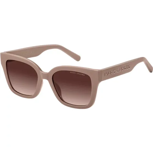 Beige/ Shaded Sonnenbrille , Damen, Größe: 53 MM - Marc Jacobs - Modalova