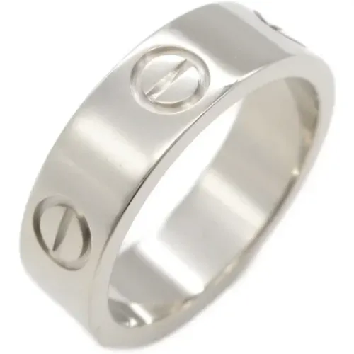 Pre-owned White Gold rings , unisex, Sizes: ONE SIZE - Cartier Vintage - Modalova