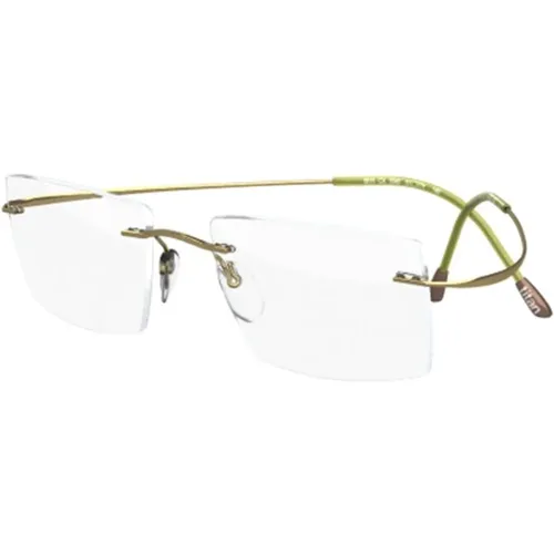 Grüne Brillengestelle Must Collection , unisex, Größe: 54 MM - Silhouette - Modalova