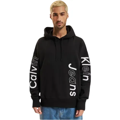 Hoodie mit gesticktem Logo , Herren, Größe: 2XL - Calvin Klein - Modalova