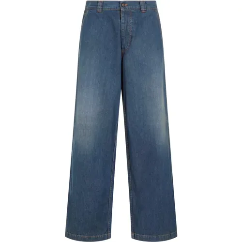 Blaue Wide Leg Jeans - Maison Margiela - Modalova