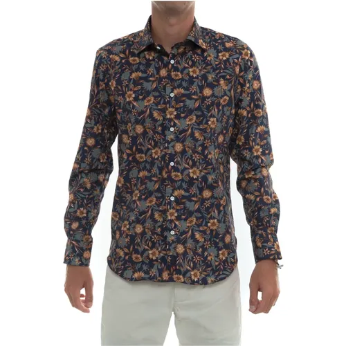 Flower Print Dress Shirt , male, Sizes: XL, S, 2XL - Càrrel - Modalova