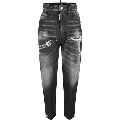 Schwarze 80er Jeans , Damen, Größe: 2XS - Dsquared2 - Modalova