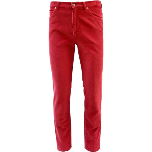 Velvet Trousers , male, Sizes: W33 - Gucci - Modalova