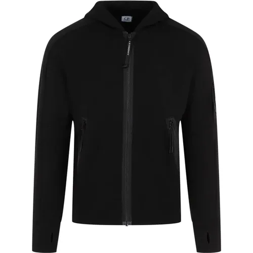 Schwarzer Baumwoll-Sweatshirt Aw24 , Herren, Größe: L - C.P. Company - Modalova