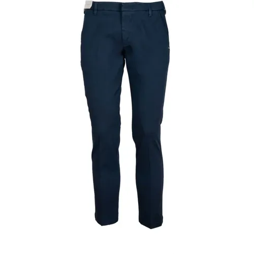 Blaue Gabardine Shorts mit Amerikanischen Taschen , Herren, Größe: W33 - Entre amis - Modalova