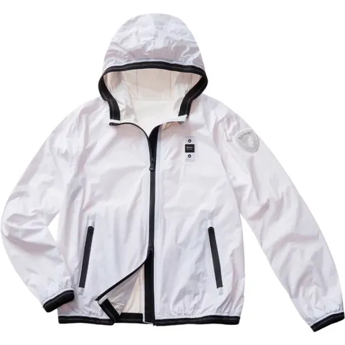 Fashionable Hooded Rain Coat , female, Sizes: M, S, L - Blauer - Modalova