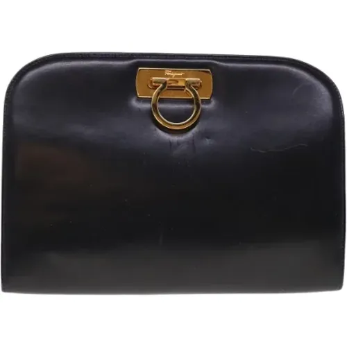 Pre-owned Leather shoulder-bags , female, Sizes: ONE SIZE - Salvatore Ferragamo Pre-owned - Modalova