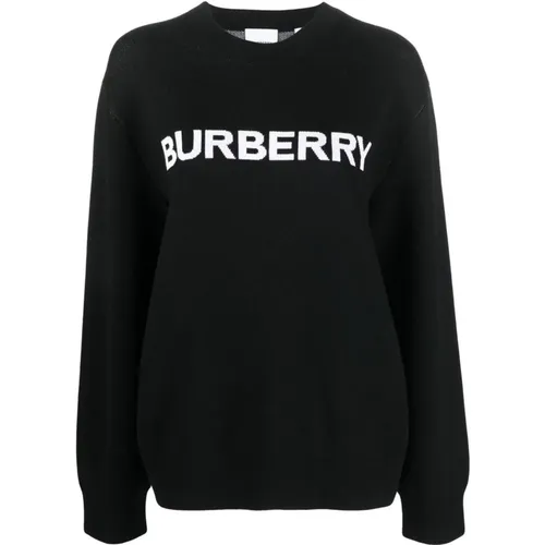 Sweater with Logo Detail , female, Sizes: S - Burberry - Modalova