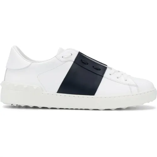 Rockstud Leder Sneakers , Herren, Größe: 42 EU - Valentino Garavani - Modalova