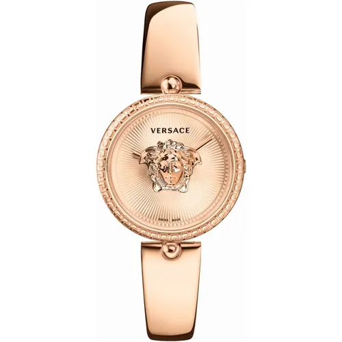 Palazzo Empire Rose Gold Stainless Steel Watch , female, Sizes: ONE SIZE - Versace - Modalova