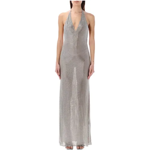 Women's Clothing Dress Silver Crystal Ss24 , female, Sizes: XS - Giuseppe Di Morabito - Modalova