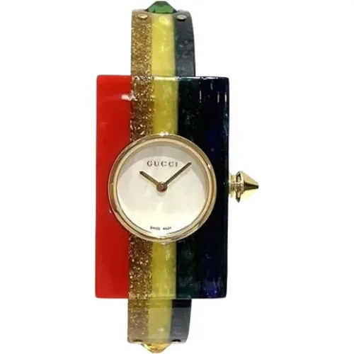 Pre-owned Stainless Steel watches , female, Sizes: ONE SIZE - Gucci Vintage - Modalova