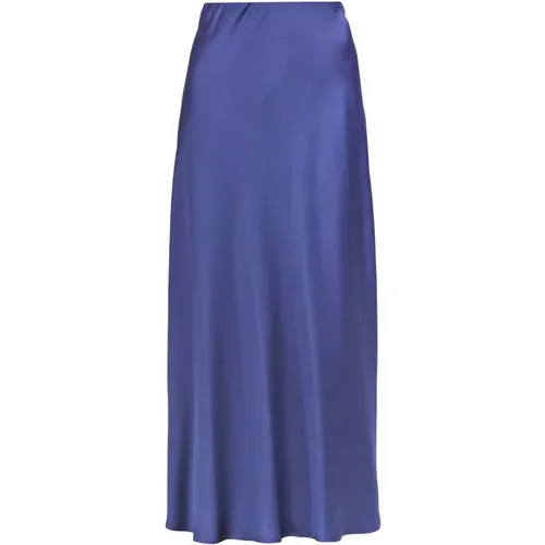 Long Satin Skirt , female, Sizes: M - Liviana Conti - Modalova