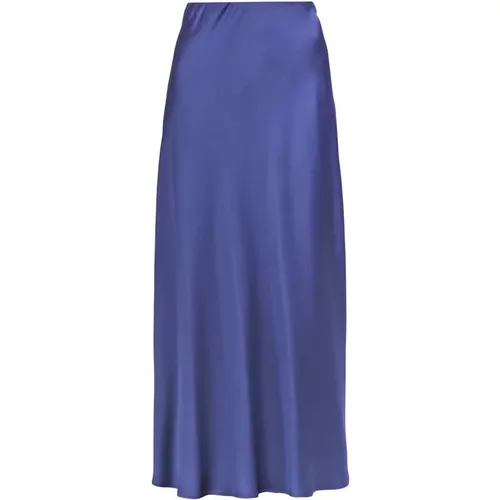 Long Satin Skirt , female, Sizes: M, XS - Liviana Conti - Modalova