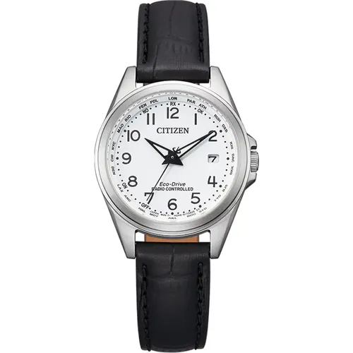 Damen Uhr Weiß Leder, Quarz, 10Atm , Damen, Größe: ONE Size - Citizen - Modalova