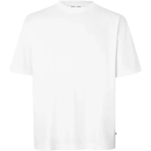 Bio-Baumwolle Weißes T-Shirt , Herren, Größe: XL - Samsøe Samsøe - Modalova