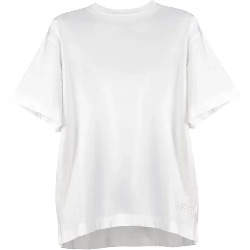 Hést, Bequemes Baumwoll-T-Shirt , Damen, Größe: M - HÉST - Modalova