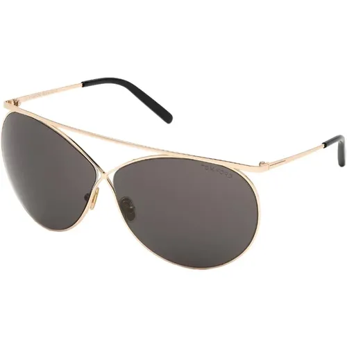 Rose Gold/Grey Sunglasses , female, Sizes: 67 MM - Tom Ford - Modalova