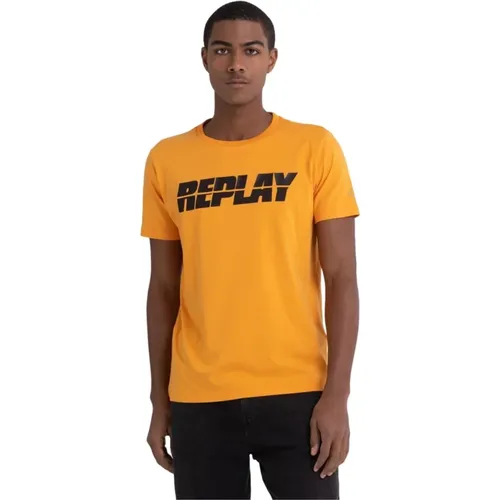 Stilvolle und bequeme Herren Tops , Herren, Größe: XL - Replay - Modalova