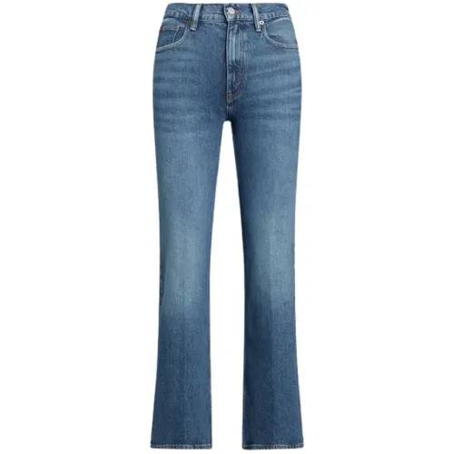 Hoch taillierte Bootcut Jeans mit ausgestelltem Bein , Damen, Größe: W26 - Polo Ralph Lauren - Modalova