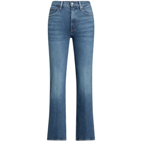 Hoch taillierte Bootcut Jeans mit ausgestelltem Bein , Damen, Größe: W28 - Polo Ralph Lauren - Modalova