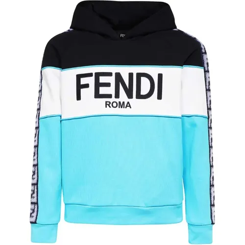 Hoodie mit gesticktem Logo , Herren, Größe: XL - Fendi - Modalova