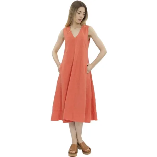 Ausgestelltes Midi-Kleid , Damen, Größe: 2XS - Aspesi - Modalova