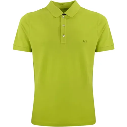 Polo Shirts , Herren, Größe: L - Fay - Modalova