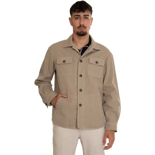 Shirt Jacket , male, Sizes: M, L - Fay - Modalova