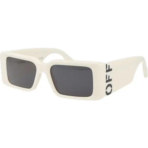 Off , Milano Sunglasses for Stylish Sun Protection , unisex, Sizes: 54 MM - Off White - Modalova