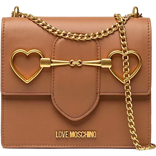 Stilvolle Lederhandtasche - Love Moschino - Modalova